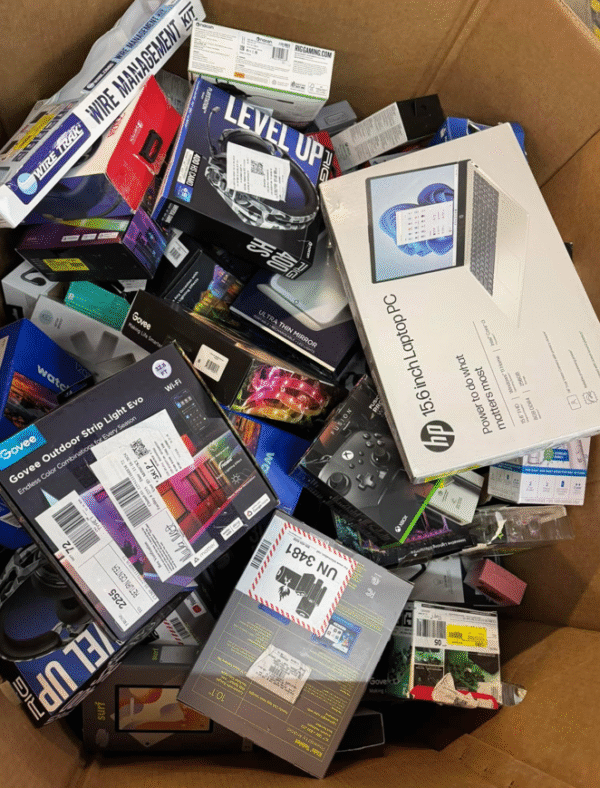 Mixed electronics liquidation pallets for sale