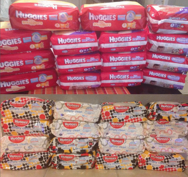 baby wipes and diapers